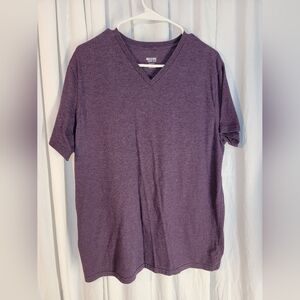 Mossimo Men's Purple V-Neck Shirt